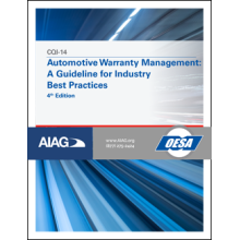 CQI-14 Automotive Warranty Management: A Guideline for Industry Best Practices 4th Edition: 2022 (2nd Printing 2023)
